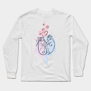 Wedding Cats Long Sleeve T-Shirt